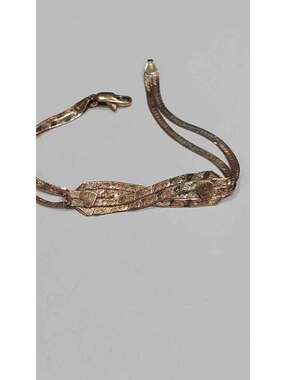 Vintage 10K italy TRI-COLOR GOLD bracelet